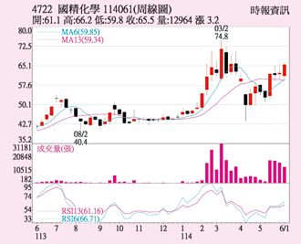 国精化 高檔伺机再攻