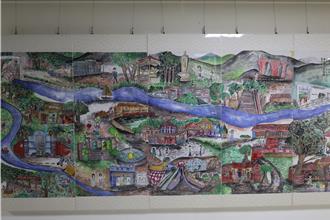 21童聯手繪縣內18鄉鎮 苗栗全景圖10日公開亮相