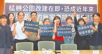 艋舺公園改建 43街友待安置