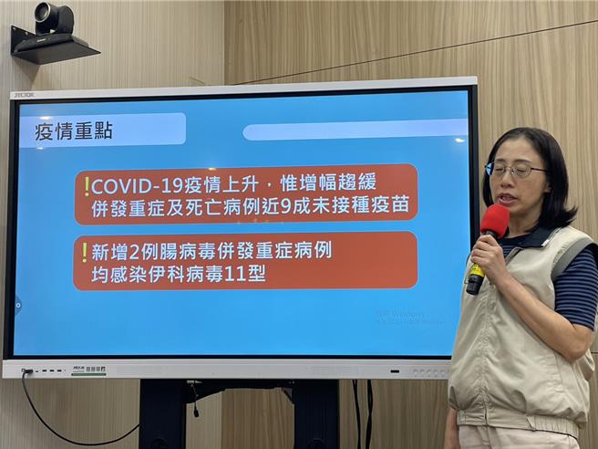 疾管署表示，新冠疫情已经于上周提早到达高峰（郑郁蓁摄）