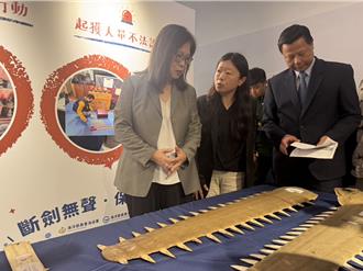 海巡署查緝網售大批一級保育類「鯊魚劍」 管碧玲痛心斥：不要輕判