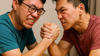 2男「鸭手霸」用力过猛　骨头当场断成三截送医