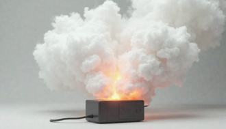 「藝人代言」行動電源突自燃 冒大量惡臭白煙！妹子驚：以為雜牌才會