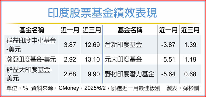印度股票基金绩效表现