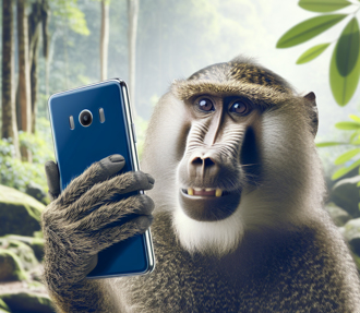 手机掉动物园 她回家狂收「狒狒自拍」爆笑画面曝 