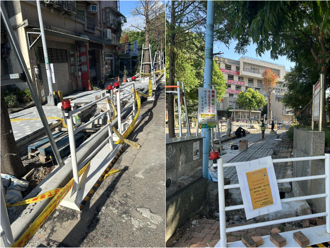 施工圍籬遭強風吹垮險撞騎士 桃園通學廊道慘變「工程陷阱」