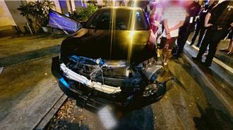 苗栗男毒駕自撞！路邊汽車、店家全遭殃 車內飄異味遭逮