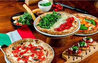期間限定！義大利國旗色披薩捲著吃更美味 披薩全品項第2件半價