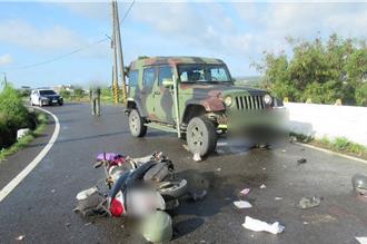 屏東車城死亡車禍！軍車與機車對撞　女騎士傷重不治