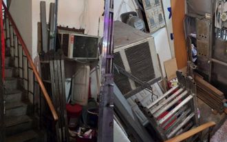 無法可管？老舊冷氣「霸佔樓梯間」逾20年 他怨：吵又熱