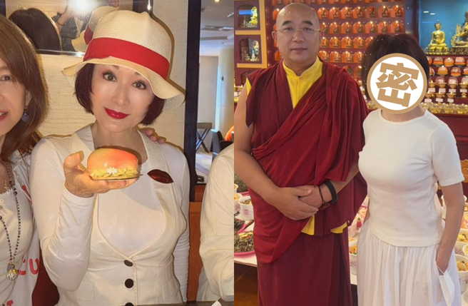 潘迎紫日前回台湾跟好友聚会，并参加斋戒。（图／翻摄自潘迎紫脸书）