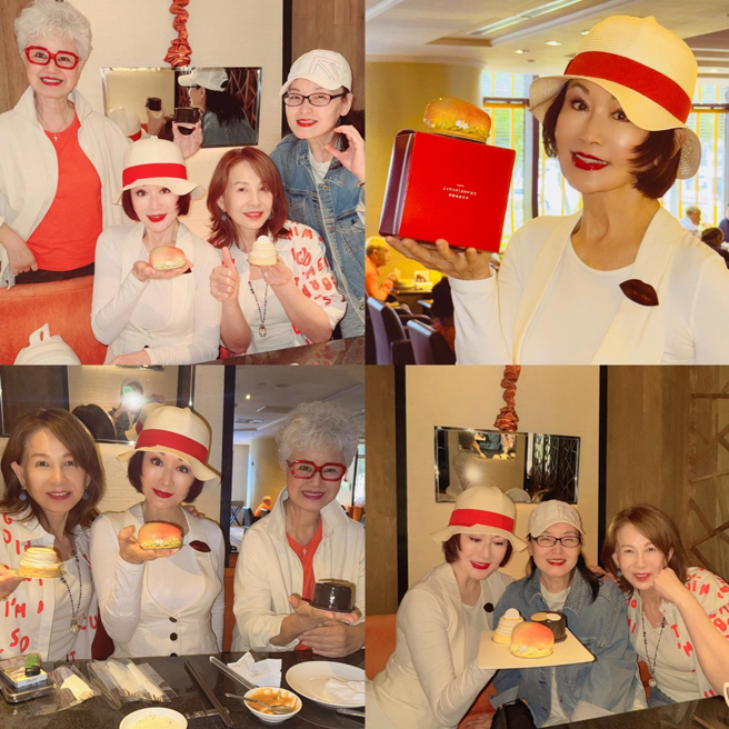 潘迎紫跟朋友聚会。（图／翻摄自潘迎紫脸书）