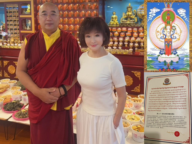 潘迎紫斋戒后瘦了一圈。（图／翻摄自潘迎紫脸书）