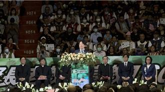 賴清德赴感恩禮拜 籲面對陸「併吞威脅」要團結