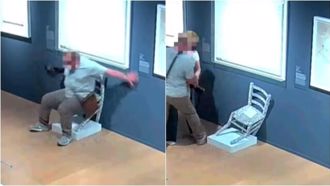 150萬水晶梵谷椅遭坐毀　馬費宮po監視器「緝凶」