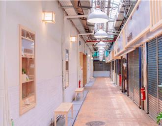 竹北傳統市場成太子樓廊道 買菜也能拍美照