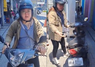 基隆女騎人行道「按喇叭」 遭勸說竟回：本來就可以騎