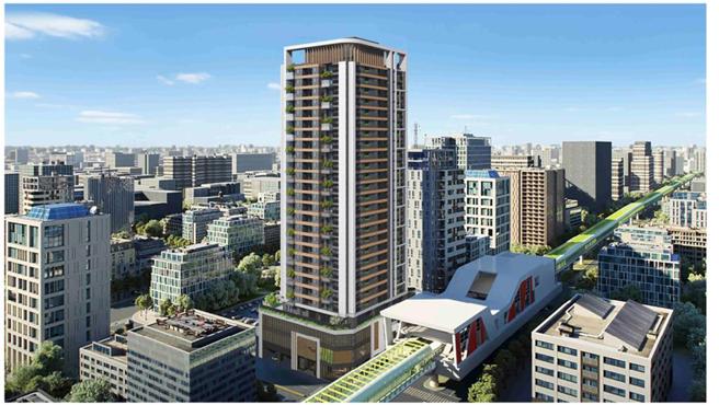 日勝生台中捷運綠線「文心崇德站 TOD開發案」拿到建照了！預計2028年完工。圖／蔡惠芳