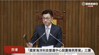 成立「国家海洋科技营运中心 」 立法院三读过了！