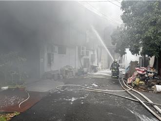 台中神岡工廠大火！5人獲救3人送醫 消防持續搶救