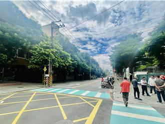 打造泰山校園交通安全網 議員爭取設警示燈、補繪標誌線