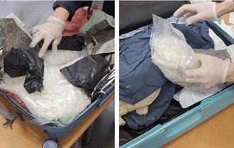 假觀光真走私！ 加籍女旅客藏35公斤K他命遭逮