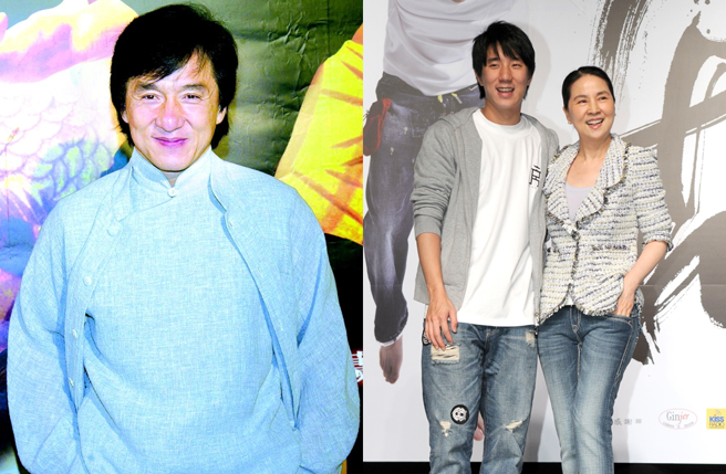 成龙改口财产会给和林凤娇所生的房祖名。（图／张兆辉摄；李开明摄）