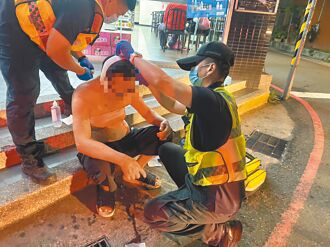 酒后砸车砍人 超商顾客挨刀