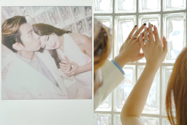 Tyson Yoshi大鑽戒套牢愛妻。（圖／翻攝自Tyson Yoshi IG）