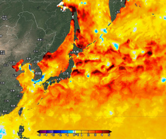 海溫異常偏高！氣象專家秀「日本周邊紅通通」：會很熱