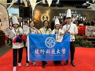 桃園健行科大在職生追夢 勇奪馬來西亞世界廚藝大賽雙金