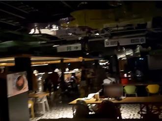 高鐵左營彩虹市集突停電 顧客摸黑用餐：提早過萬聖節