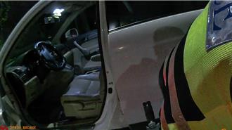 大甲警方凌晨路檢勤務 轎車腳踏墊遭找到「東西」