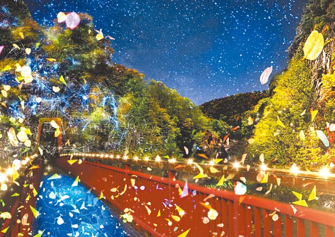 业者推出北海道免3万行程，造访期间限定「定山溪自然彩灯节」。（雄狮旅游提供）