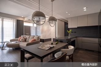 27坪北歐風輕奢宅，以多元異材質與柔和大地色調，編織一家四口的質感日常