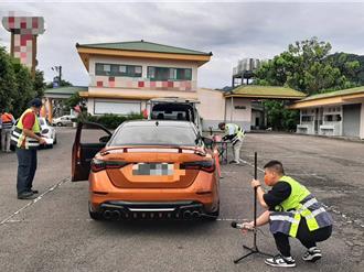 苗栗縣大湖警分局聯合稽查改裝噪音車　攜手淨化山區安寧