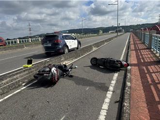 彰化男騎車行經大度橋 突自撞護欄後送醫不治