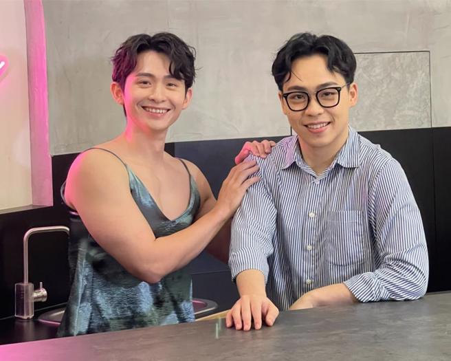 賀瓏（右）與博恩分道揚鑣。（池宗玲攝）
