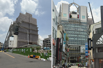 彰化黄金帝国「天降碎石」 路过骑士遭砸中