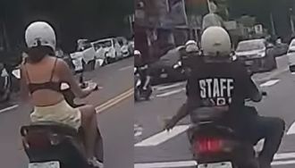 阿伯見「火辣內衣騎士」狂比不明手勢暗示 網揭殘忍真相