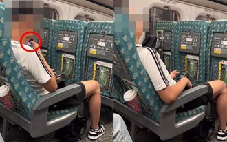 扯！高鐵車廂吸電子菸 驚見眼鏡男抽完「身體不明抖動」