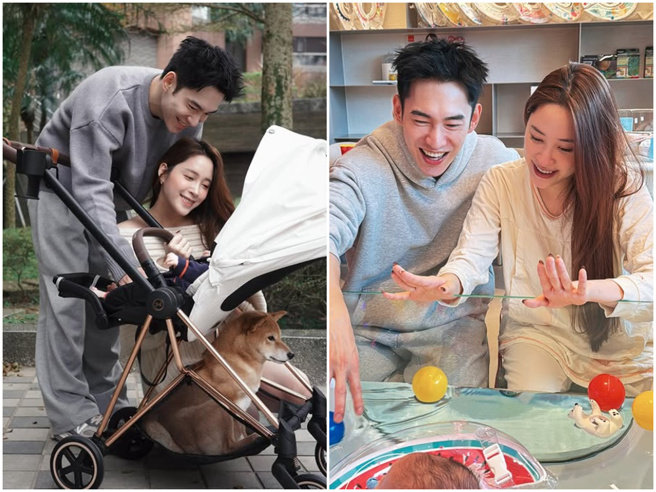 歐陽妮妮謝謝張書豪是神隊友，讓她在育兒生活裡還是可以做自己。(圖/IG@niniouyang)
