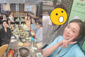 丫头韩国聚餐惊见「知名演员」！满桌俊男美女超强人脉曝光