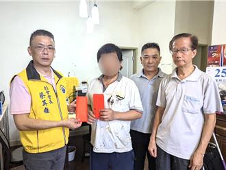 金門單親爸中風陷困境 傑人會送暖 募7萬善款度難關