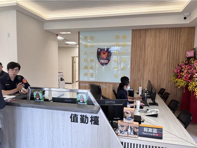 桃園市首座與社宅共構的警察機關，中壢警分局中壢派出所新辦公廳舍落成啟用。(廖姮玥攝)