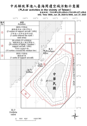 近日天天大量擾台！中共35機艦又來！ 國軍嚴密監控