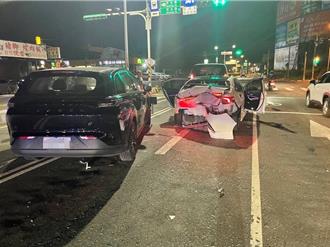 桃園大園區3車追撞 駕駛未注意車前狀況釀禍