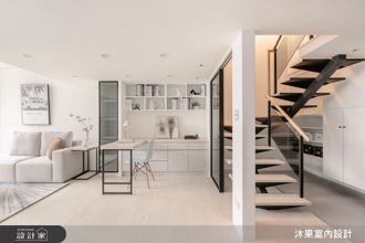 25坪挑高宅老屋翻新，多層次室內設計打造引景入室的美宅