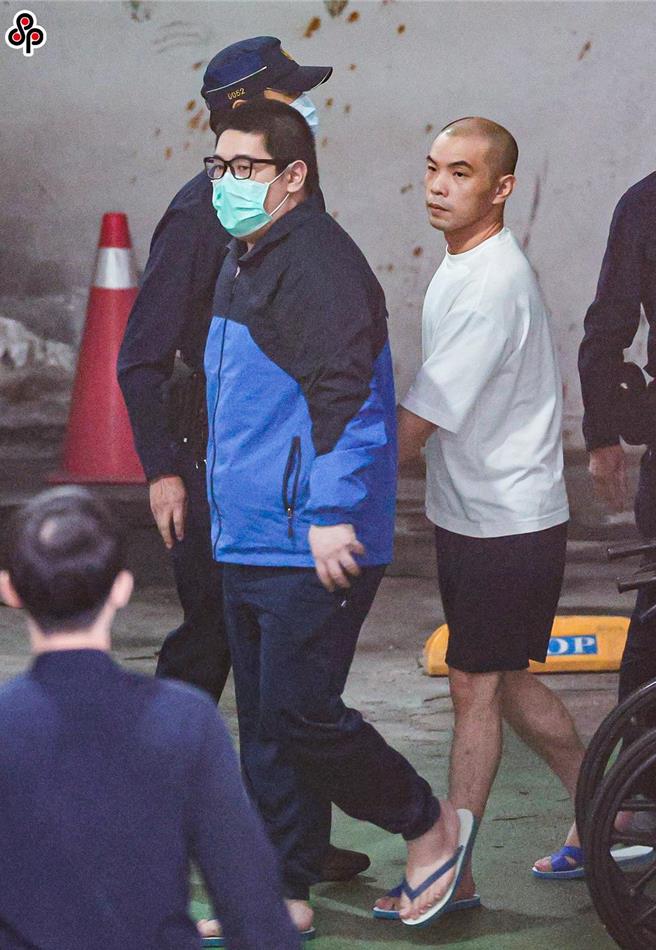 強盜通緝犯石茂強在泰國遭槍殺棄屍案，台北地院提訊周昱帆（中左）。（中時資料照片，郭吉銓攝）