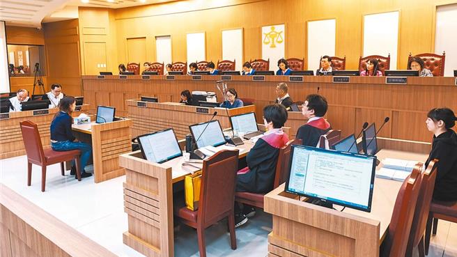 圖為法院開庭示意圖。（中時資料照片）